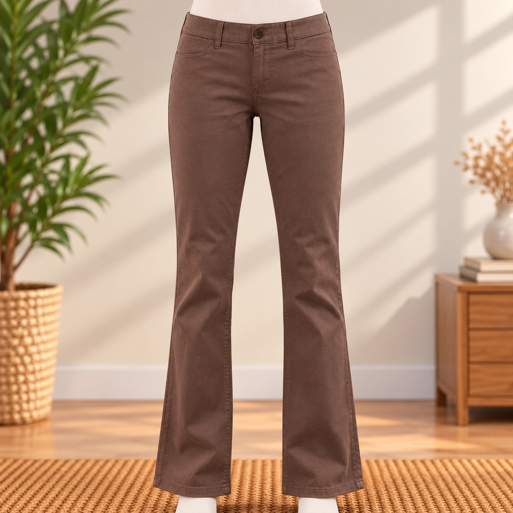 HUE Faux Suede Leggings Womens Large Brown Pull On Stretch Pants
